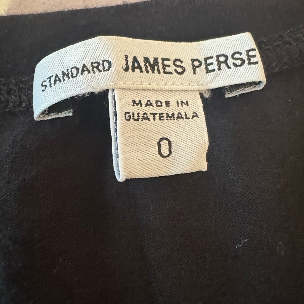 JAMES PERSE Column Midi Dress Black Sz 0/XS Black Minimalist Chic - Picture 6 of 8